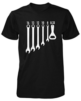 mycultshirt 0,33 Schlüssel T-Shirt Werkzeug Bier Herren Herrentag Sprüche Lustig Beer Party - 1