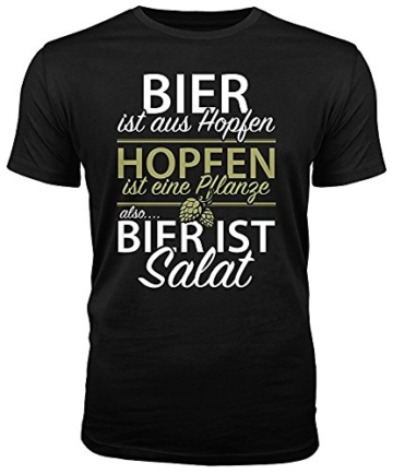 Outfitfaktur Bier ist Salat - lustiges Herren T-Shirt (L) - 1